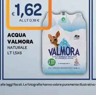Acqua Valmora naturale
