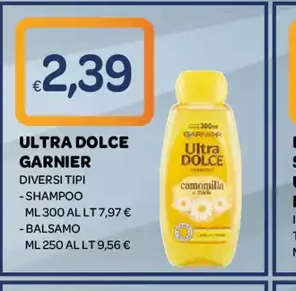 Ultra Dolce Garnier Shampoo