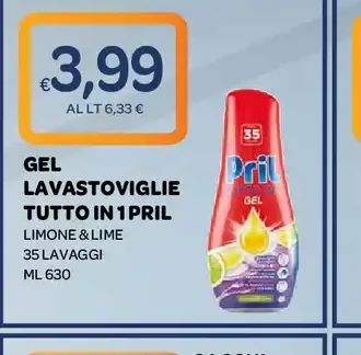 Gel lavastoviglie Tutto in 1 Pril