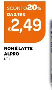 Bevanda vegetale Alpro non è latte