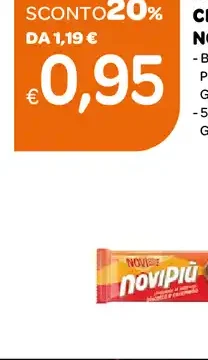 Barrette cioccolato Novi più Novi