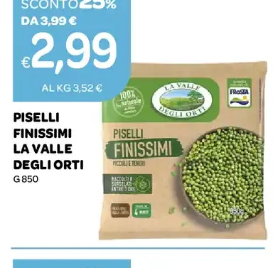 Piselli finissimi La Valle degli Orti