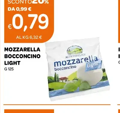 Mozzarella bocconcino light