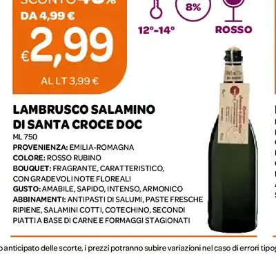 Lambrusco Salamino di Santa Croce DOC