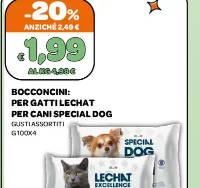 Bocconcini per gatti Lechat per cani Special Dog