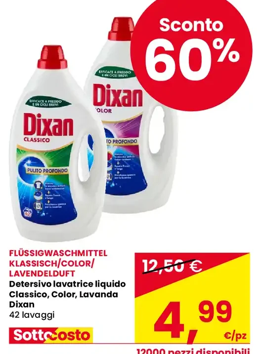 Detersivo lavatrice Dixan