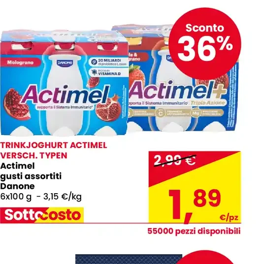 Actimel gusti assortiti Danone