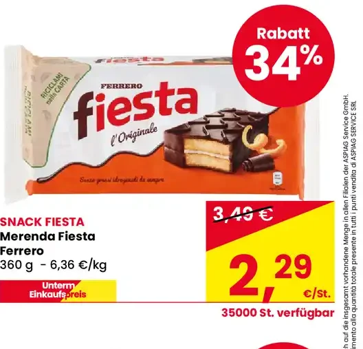 Merenda Fiesta Ferrero
