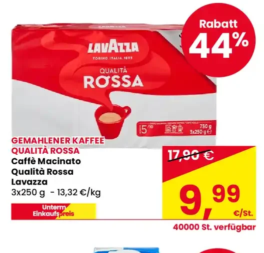 Caffè macinato Qualità Rossa Lavazza