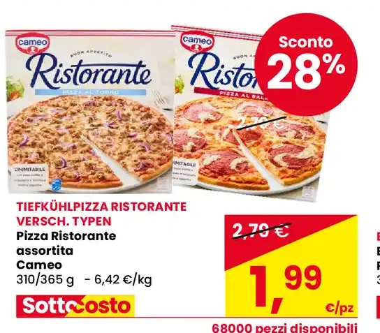 Pizza Ristorante assortita Cameo