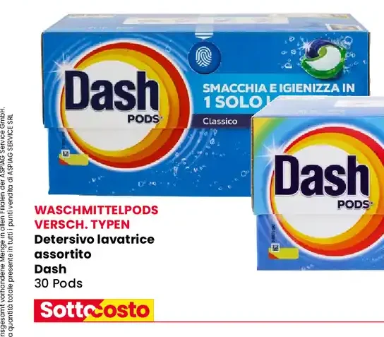 Detersivo lavatrice Dash