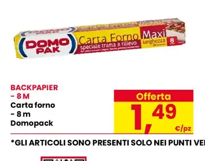Carta forno 8 m