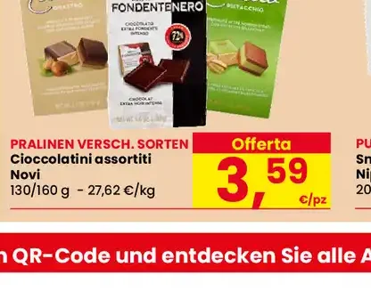 Cioccolatini assortiti