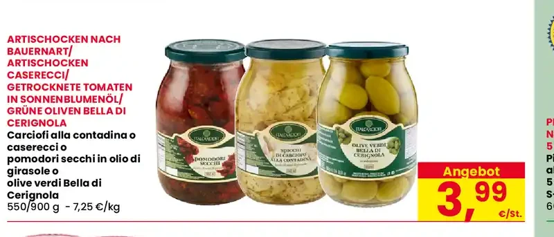Carciofi e pomodori secchi assortiti