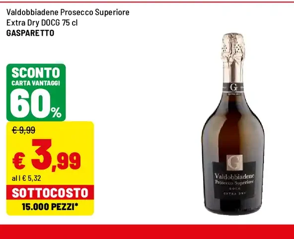 Valdobbiadene Prosecco Superiore Extra Dry DOCG