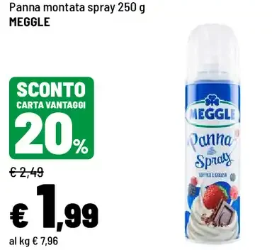 Panna montata spray