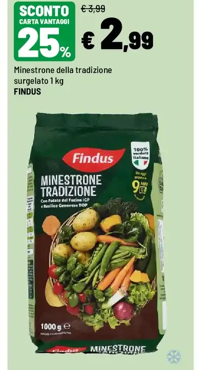 Minestrone della tradizione surgelato