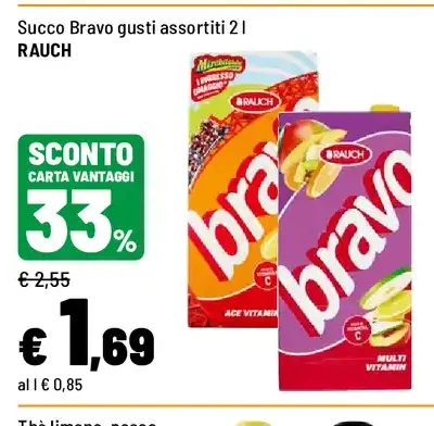 Succo Bravo gusti assortiti