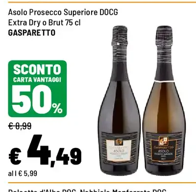 Asolo Prosecco Superiore DOCG Extra Dry o Brut