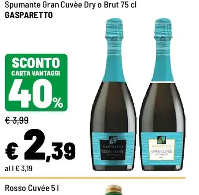 Spumante Gran Cuvée Dry o Brut