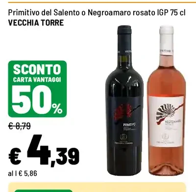 Primitivo del Salento o Negroamaro rosato IGP