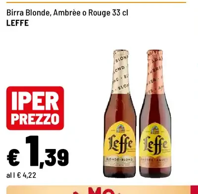 Birra Blonde, Ambrée o Rouge