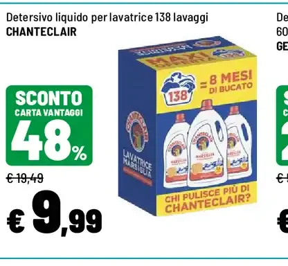 Detersivo lavatrice Chanteclair
