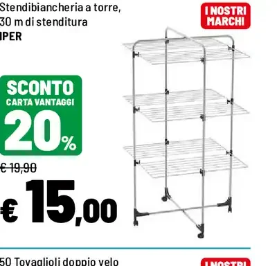 Stendibiancheria a torre Iper