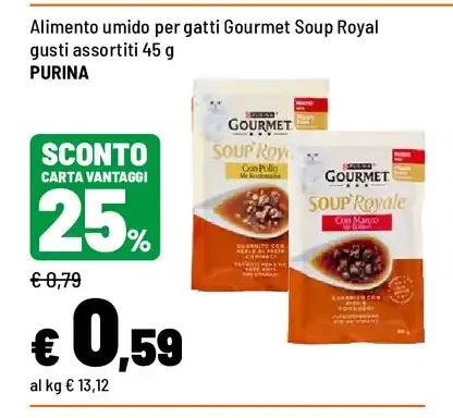 Alimento umido gatti Gourmet Soup Royal