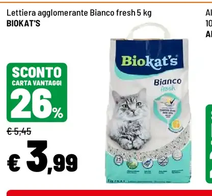 Lettiera agglomerante Biokat's