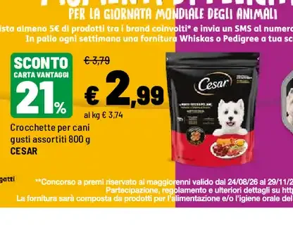 Alimento umido cani Cesar