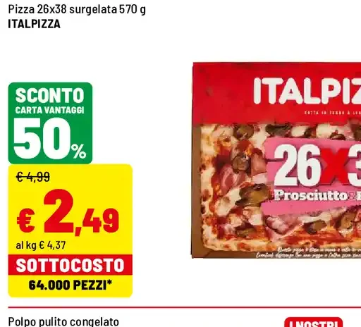 Pizza surgelata