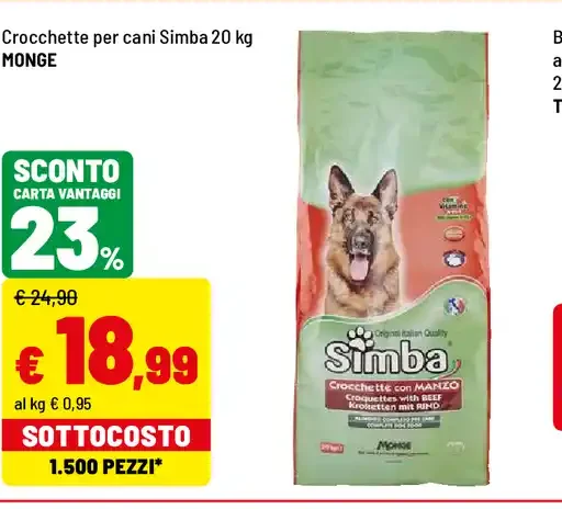 Crocchette per cani Simba