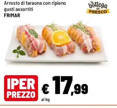 Arrosto di faraona con ripieno