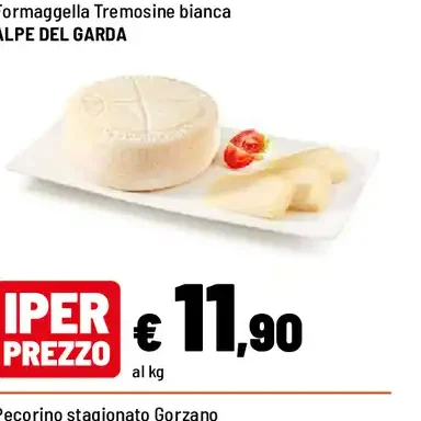 Formaggella Tresm o Tremosine bianca