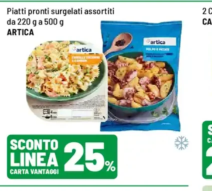 Piatti pronti surgelati assortiti