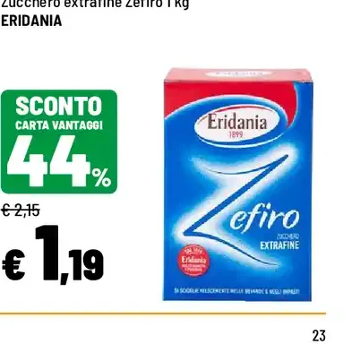 Zucchero extrafine Zefiro