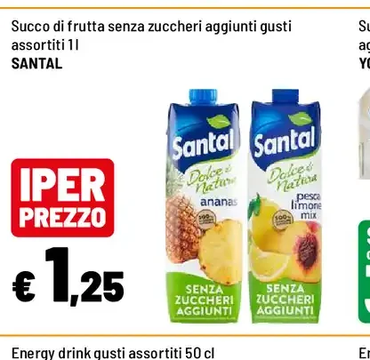 Succo di frutta senza zuccheri aggiunti