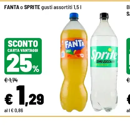 Fanta o Sprite gusti assortiti