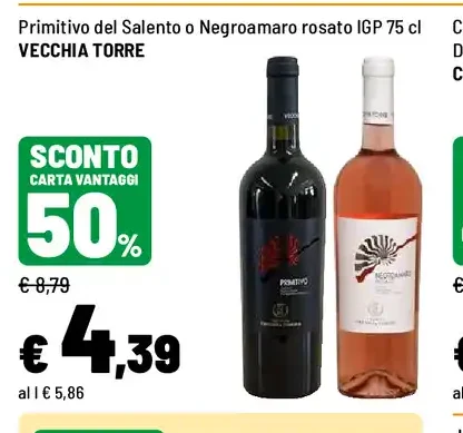 Primitivo del Salento o Negroamaro rosato IGP