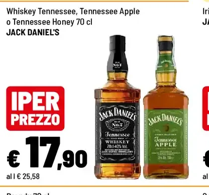 Whiskey Tennessee, Tennessee Apple o Tennessee Honey