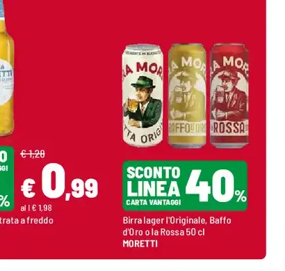 Birra lager filtrata a freddo