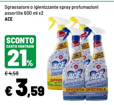 Sgrassatore spray Ace