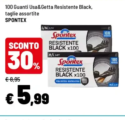 Guanti usa e getta Spontex