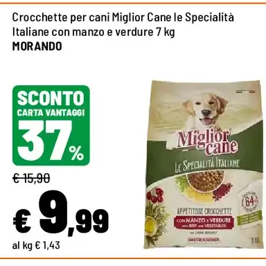 Crocchette per cani Miglior Cane Le Specialità Italiane con manzo e verdure