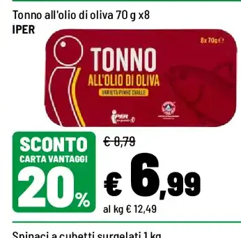 Tonno all'olio di oliva