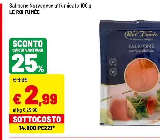 Salmone norvegese affumicato