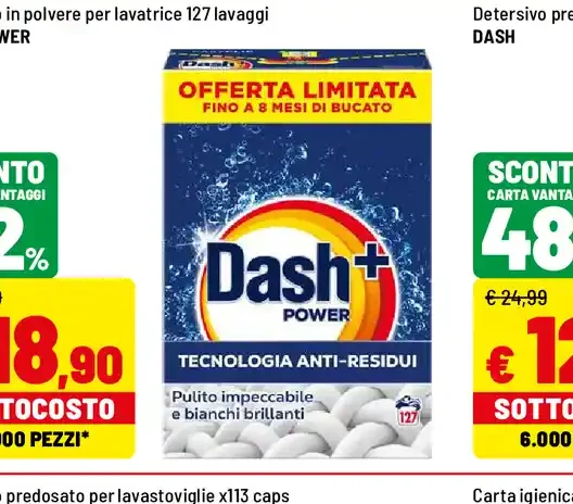 Detersivo in polvere per lavatrice