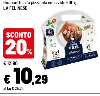 Guancette alla pizzaiola sous vide