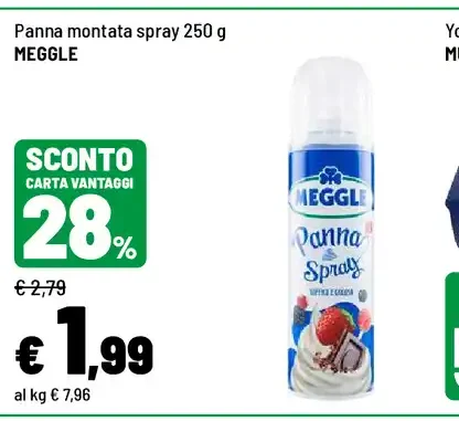 Panna montata spray